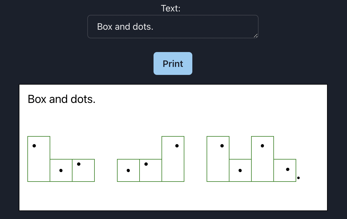 Box And Dot Occupational Therapy Tool